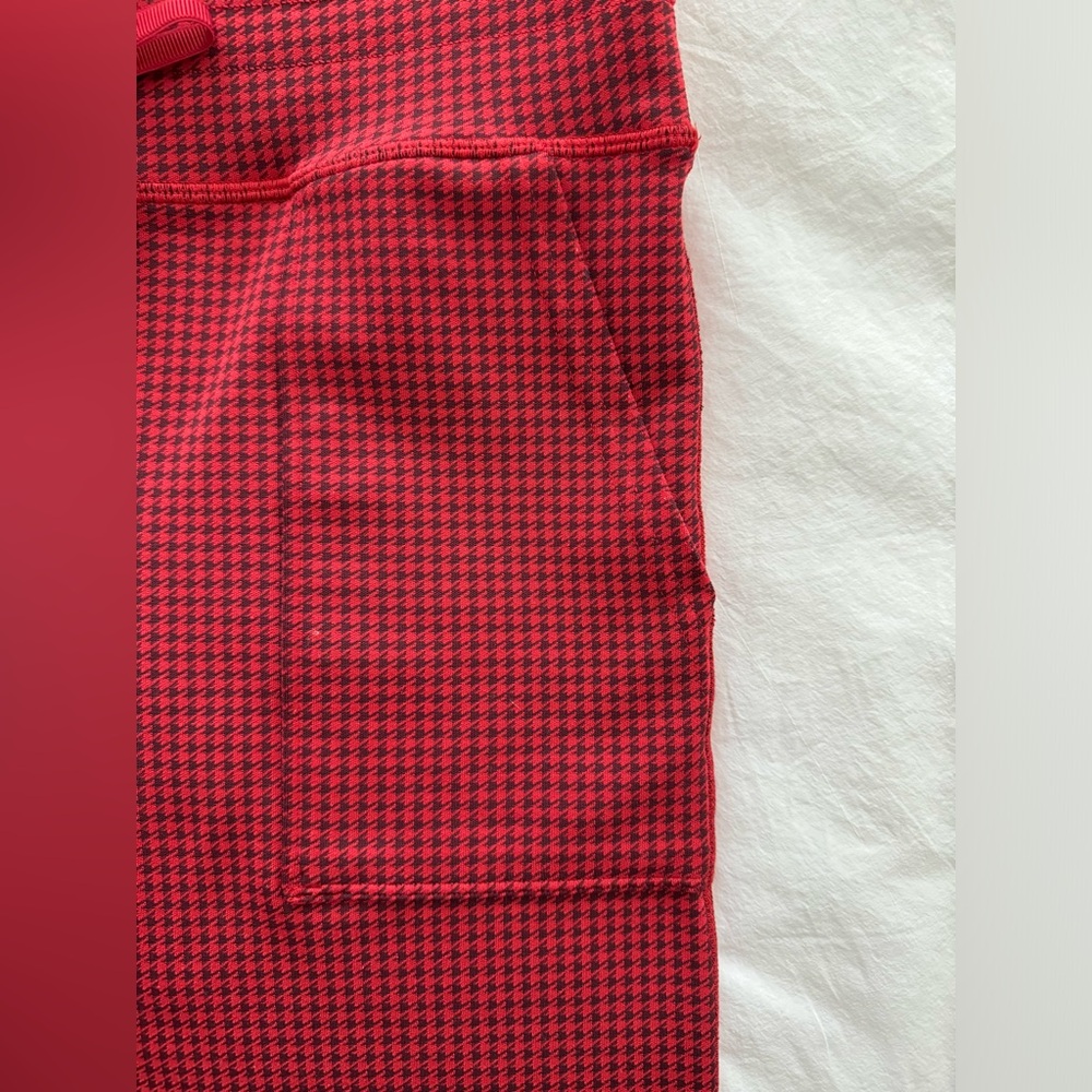 Aerie Houndstooth legging in Royal Berry Red sz L - Picture 7 of 9